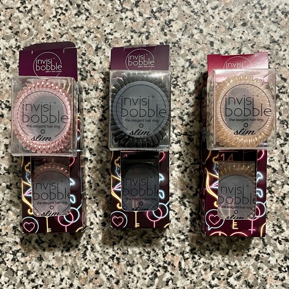 🆕 6-PACK InvisiBobble Slim ~ TRACELESS HAIR RINGS ~ CHOOSE COLOUR PACK - Picture 3 of 15